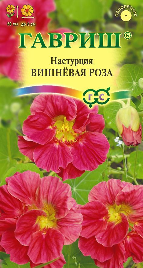 Настурция Вишневая роза 1,0 г DH ГАВРИШ