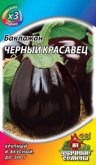 Баклажан Черный красавец 0,3 г ХИТ х3 ГАВРИШ