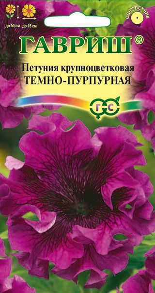 Петуния Темно-пурпурная бахр. 10 шт. пробирка ГАВРИШ Петуния Темно-пурпурная бахр. 10 шт. пробирка ГАВРИШ