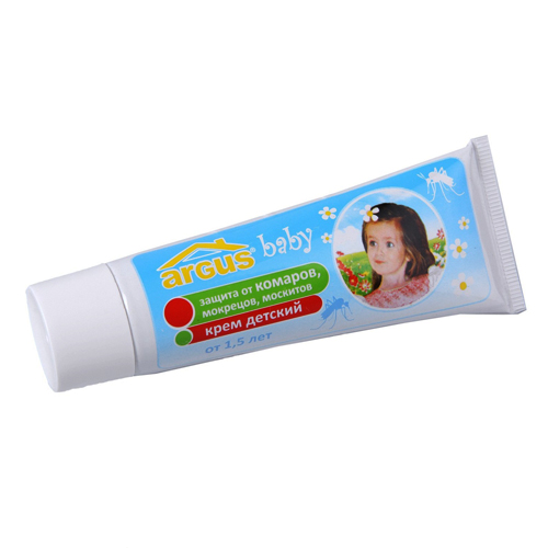 Инсектицид Аргус baby крем детский от комаров, мокрецов, москитов.