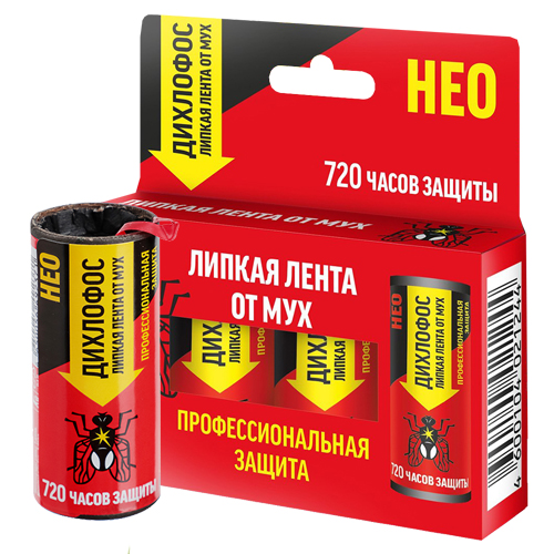 Липкая лента Дихлофос НЕО для мух 4шт.