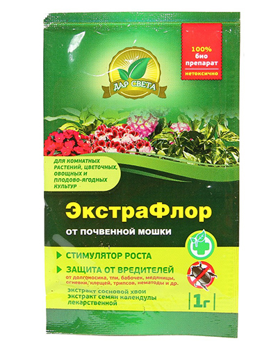 Инсектицид ЭкстраФлор от почвенной мошки Дар Света