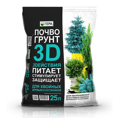 Грунт 3D для Хвойных деревьев и кустарников Гера