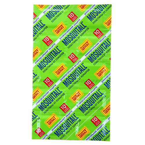 Пластины Универсальная защита от комаров Mosquitall