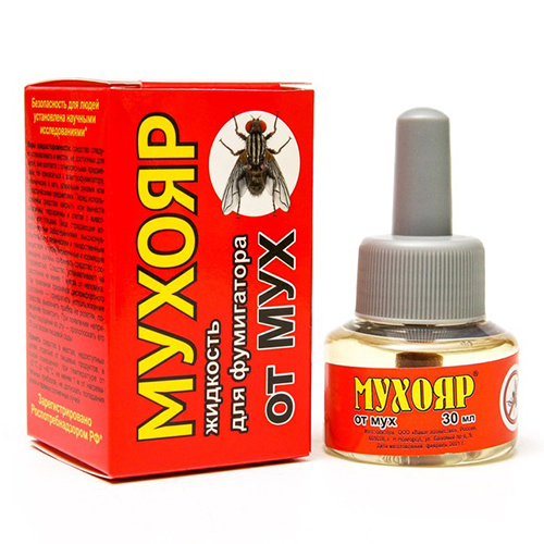 Жидкость от мух Мухояр (для фумигатора) без запаха