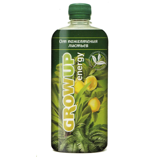Удобрение GrowUp energy от пожелтения листьев