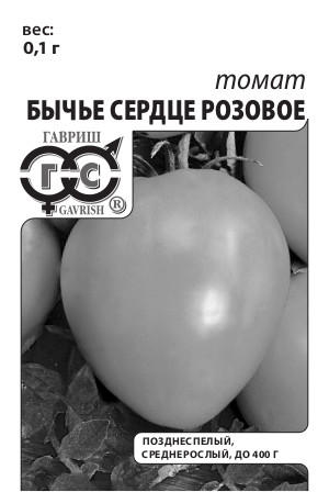 Томат Бычье сердце розовое 0,1 г белый пакет с евроотверстием ГАВРИШ Томат Бычье сердце розовое 0,1 г белый пакет с евроотверстием ГАВРИШ