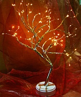 Декоративное светодиодное дерево (Decorative LED shimmer tree) 50см. GOLD